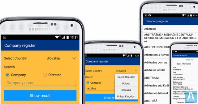 Company Register - Android app for business